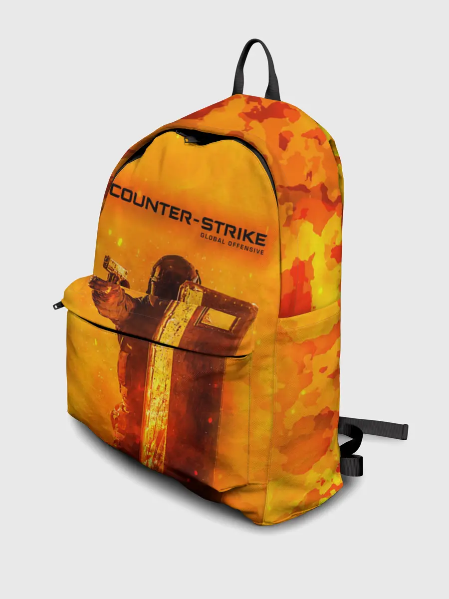 Рюкзак джинсовый / CS GO FIRE | КС ГО
