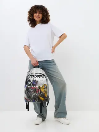 Рюкзак джинсовый / Оптимус и Бамблби