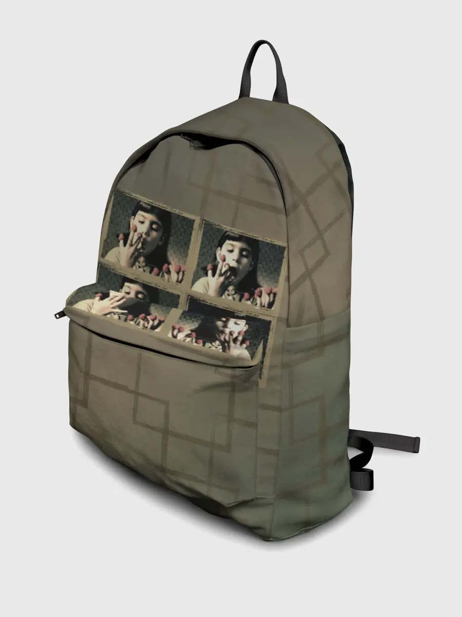 Рюкзак джинсовый / Амели. Малина