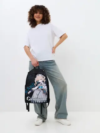 Рюкзак джинсовый / Барбара Genshin Impact