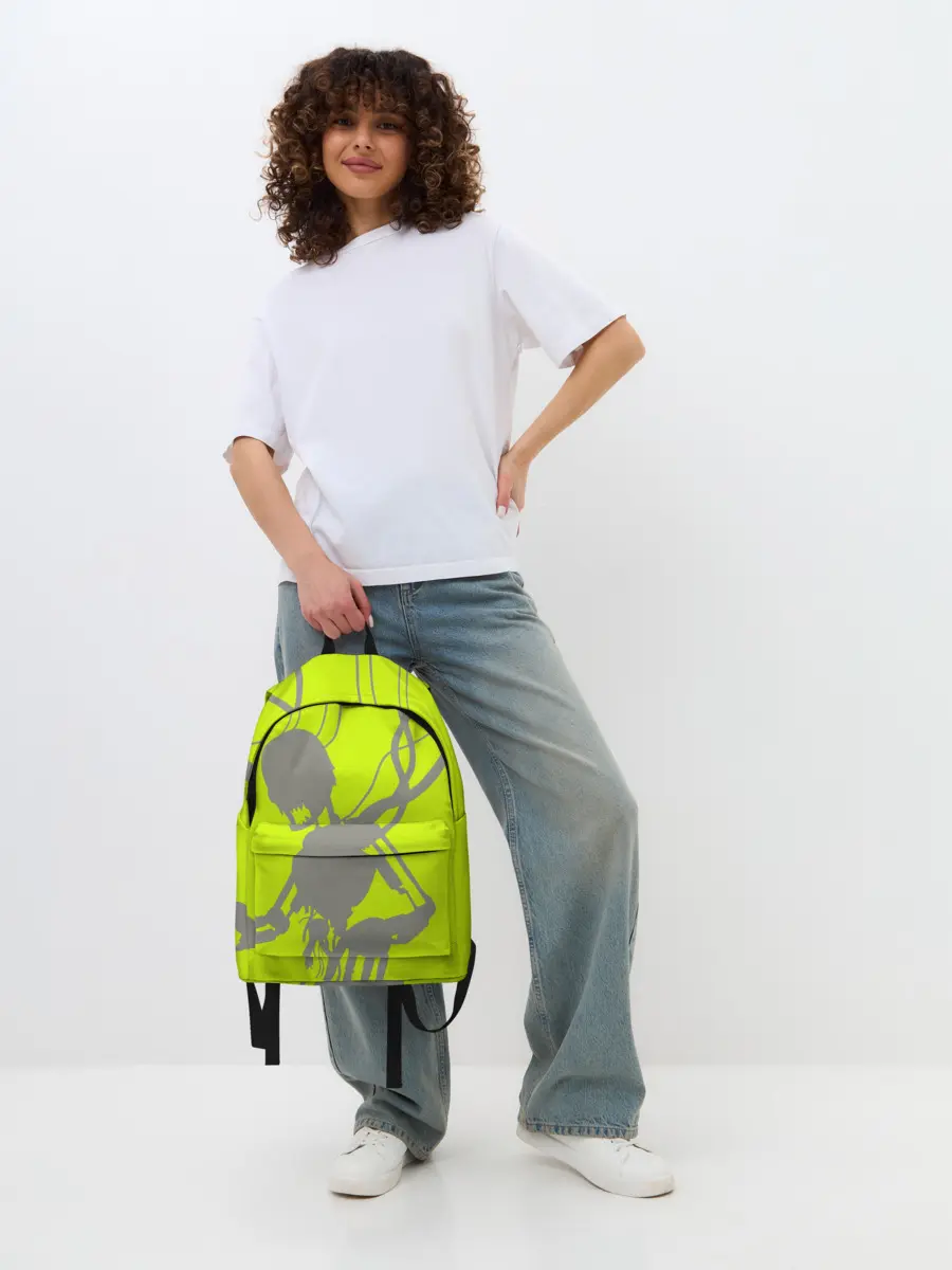 Рюкзак джинсовый / Силуэт злого духа