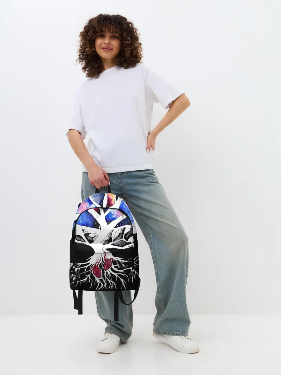 Рюкзак джинсовый / Звёздные сердца