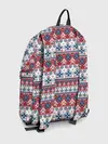 Рюкзак джинсовый / Этнический красно-синий узор