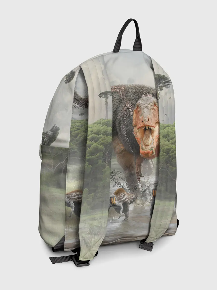 Рюкзак джинсовый / Т-Рекс | Динозавр | Dino