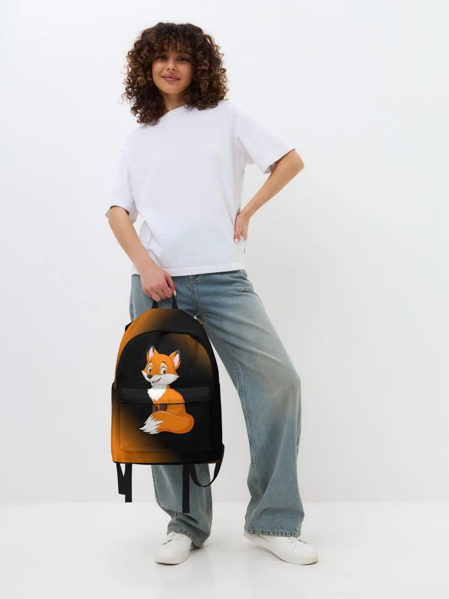 Рюкзак джинсовый / Лисичка - Градиент