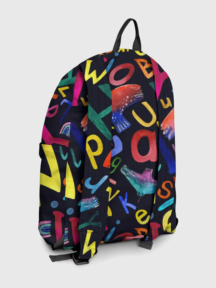 Рюкзак джинсовый / Буквы английского алфавита