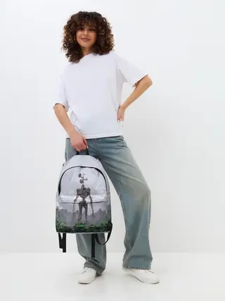 Рюкзак джинсовый / СИРЕНОГОЛОВЫЙ / ЛЕС