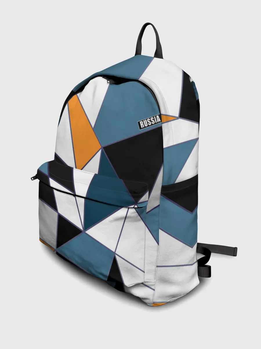 Рюкзак джинсовый / Геометрический узор