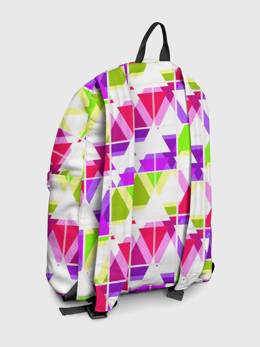 Рюкзак джинсовый / Абстрактный яркий узор