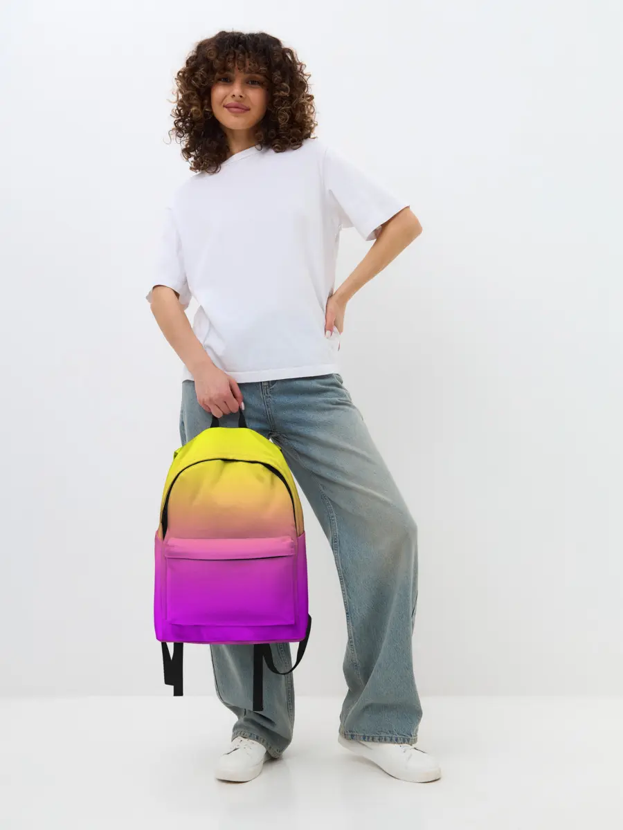 Рюкзак джинсовый / Яркий рассвет