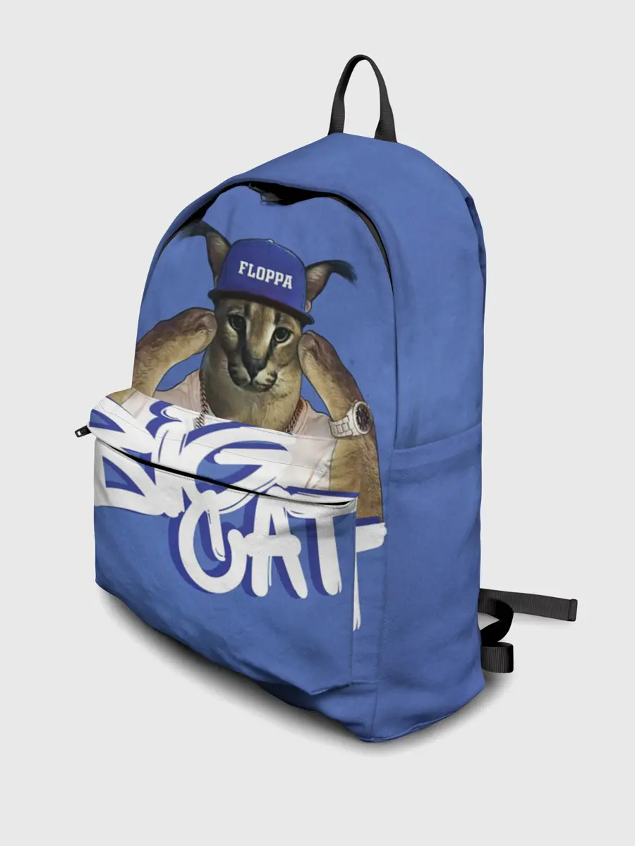 Рюкзак джинсовый / Big Cat Floppa