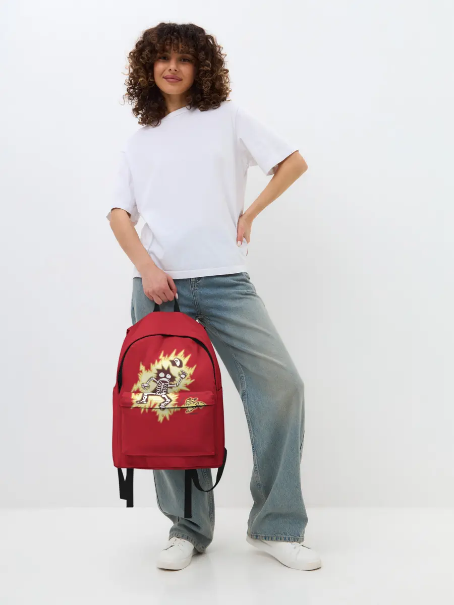 Рюкзак джинсовый / Знакомство с Пикачу