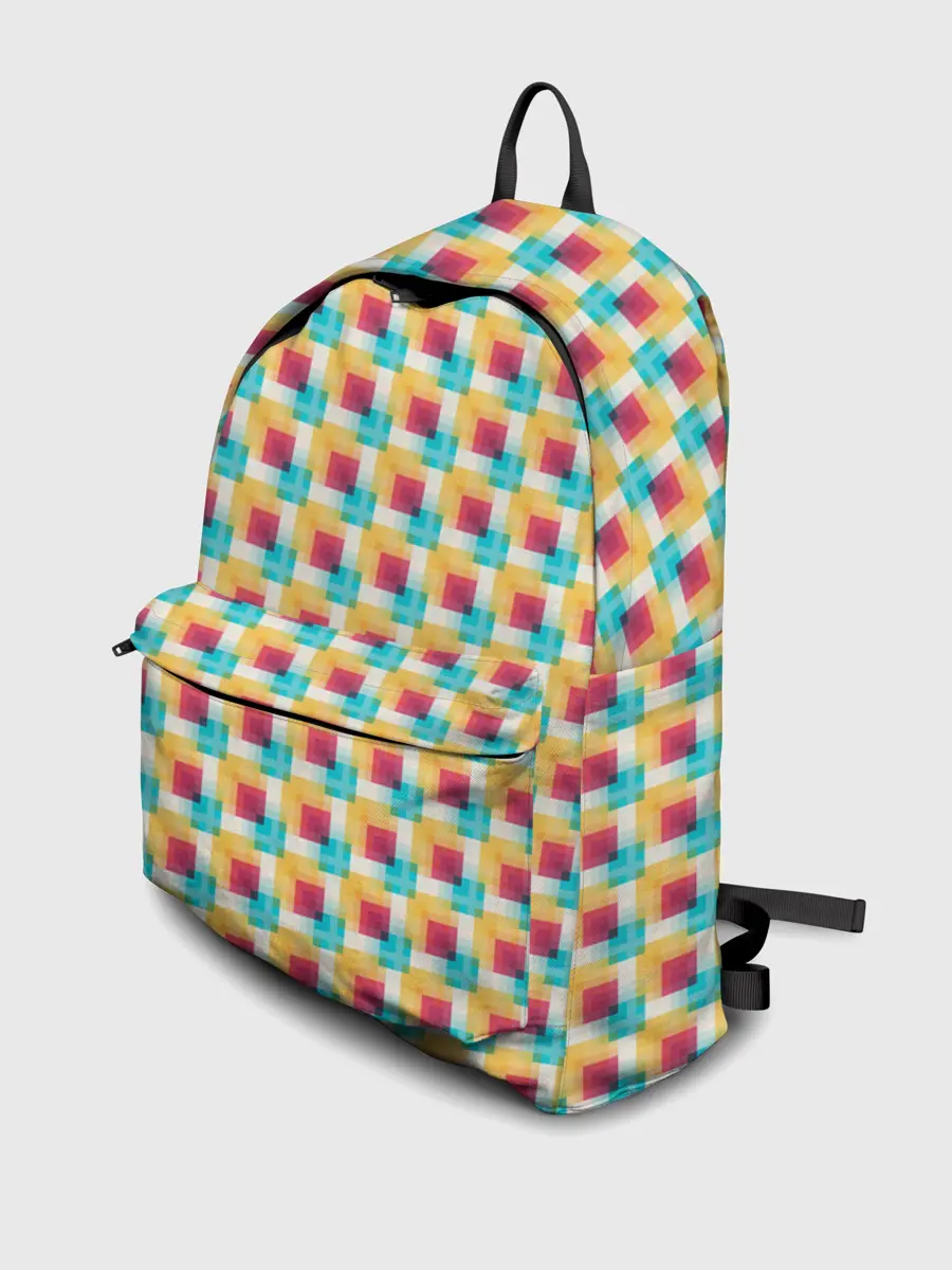 Рюкзак джинсовый / Красочные кубы