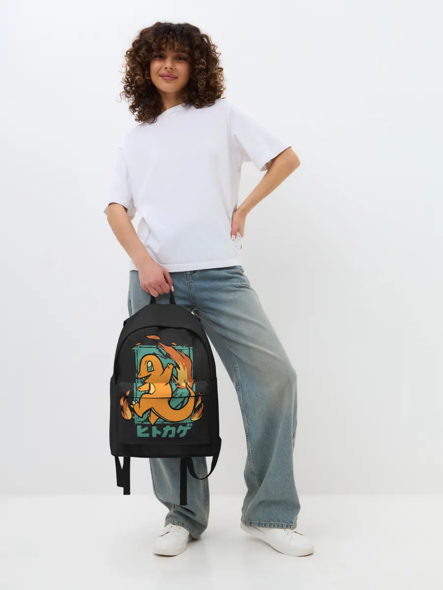 Рюкзак джинсовый / Огонь Чермандера