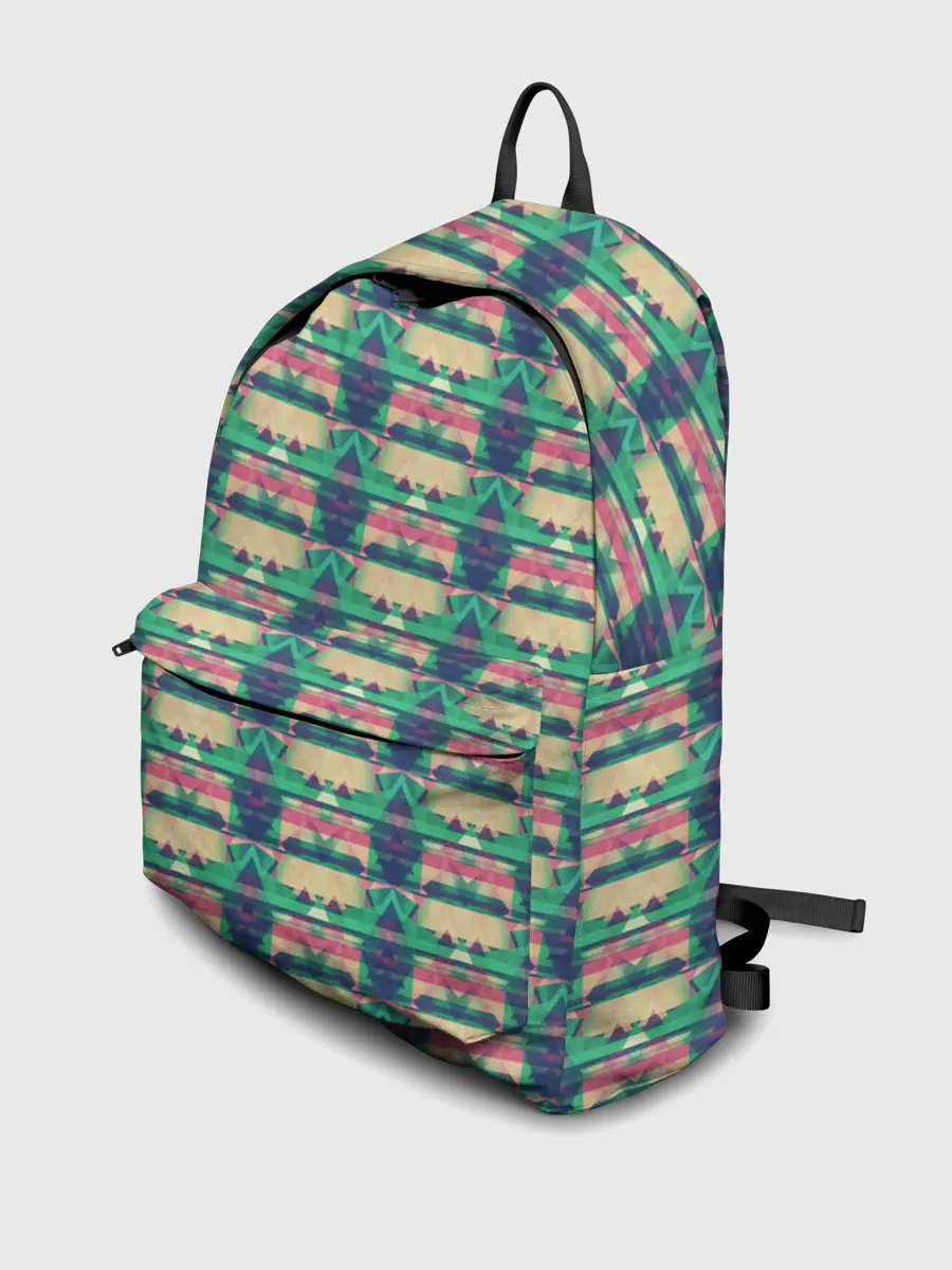 Рюкзак джинсовый / Геометрический глитч