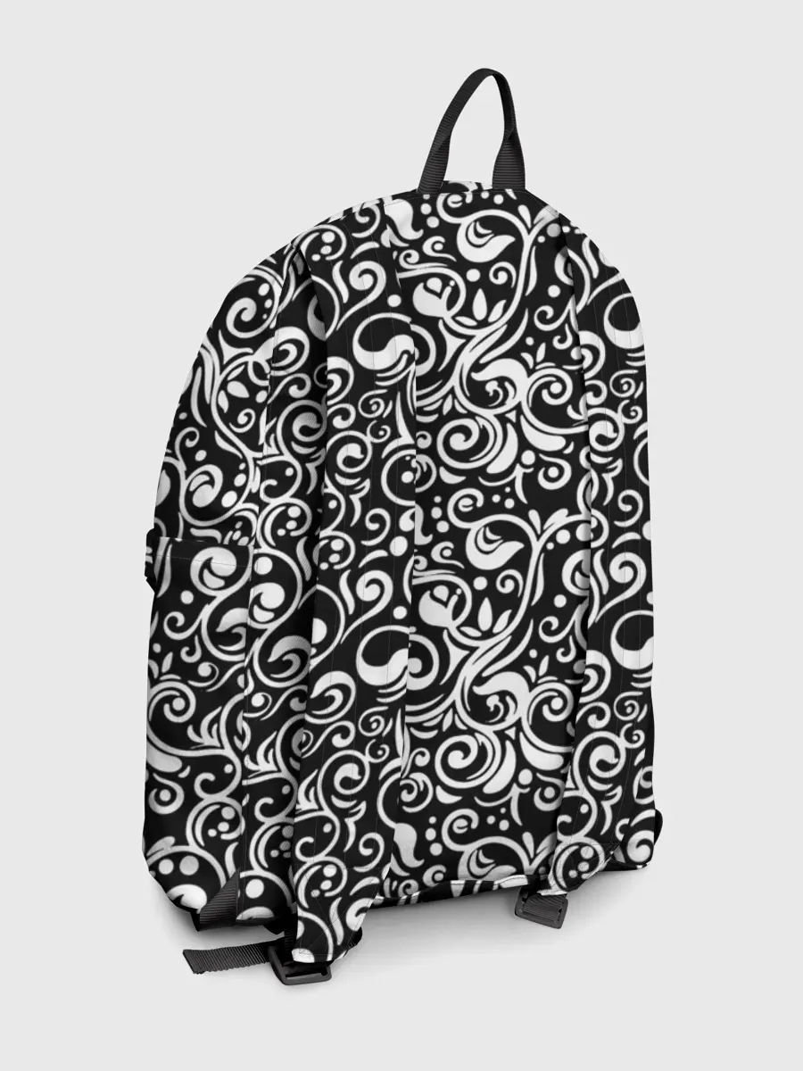 Рюкзак джинсовый / Черно-белая роспись