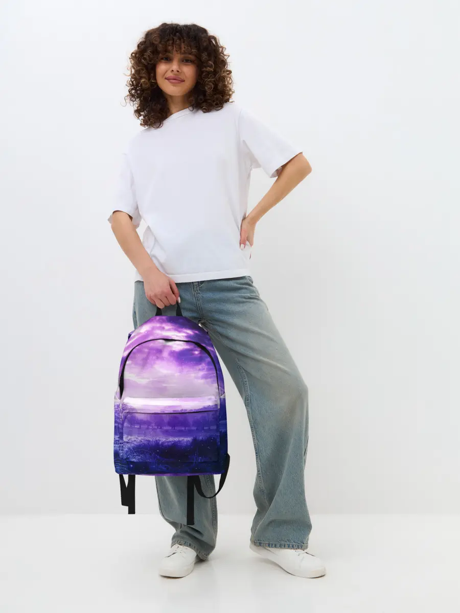 Рюкзак джинсовый / ФИОЛЕТОВЫЙ РАЙ