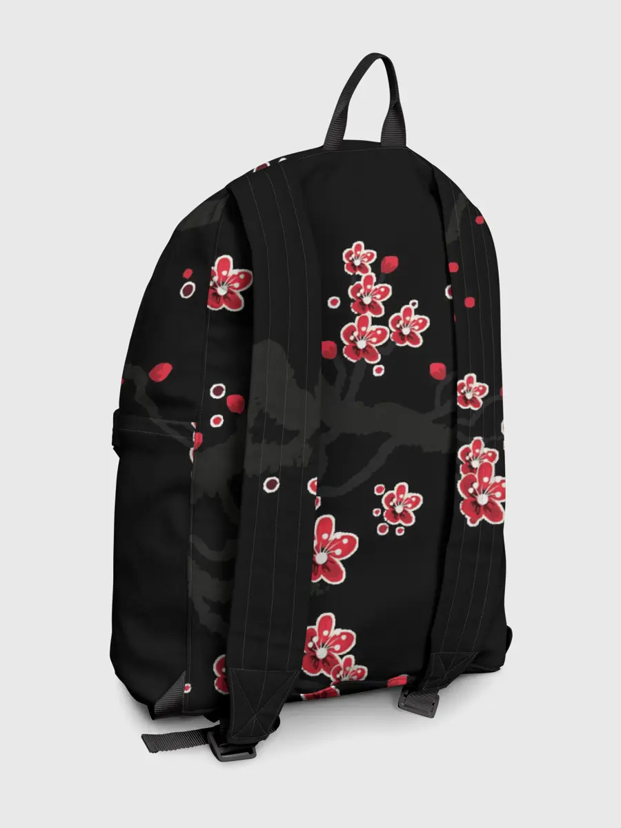 Рюкзак джинсовый / САКУРА ЦВЕТЁТ И БЛАГАУХАЕТ