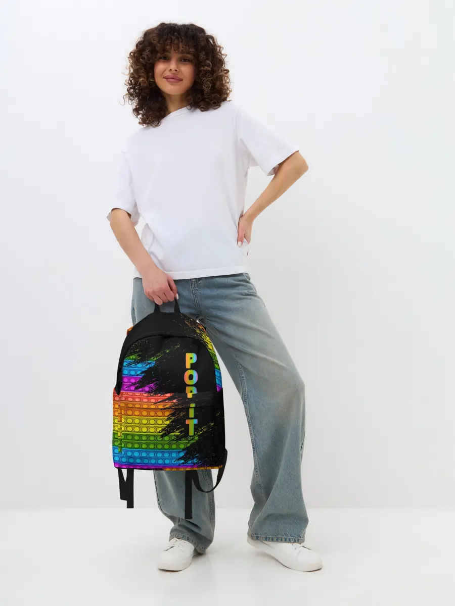 Рюкзак джинсовый / ИГРУШКА POP it | ПОП-ИТ