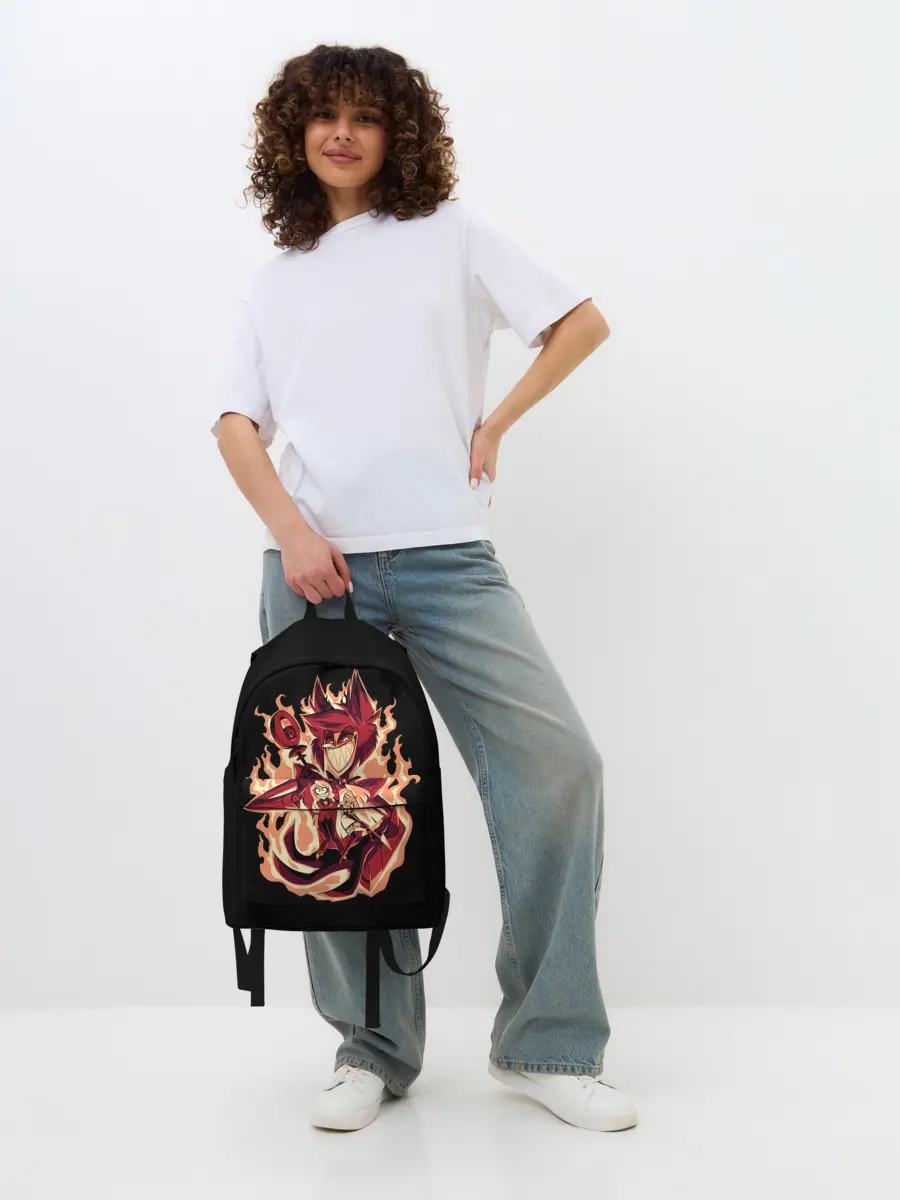 Рюкзак джинсовый / Добро пожаловать в Хазбин