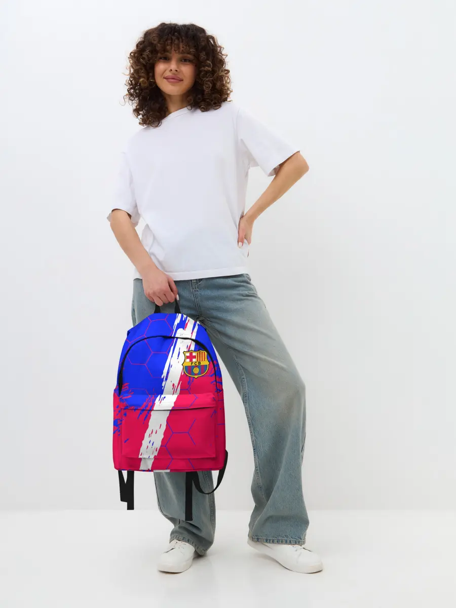 Рюкзак джинсовый / FC BARCELONA / ФК БАРСЕЛОНА