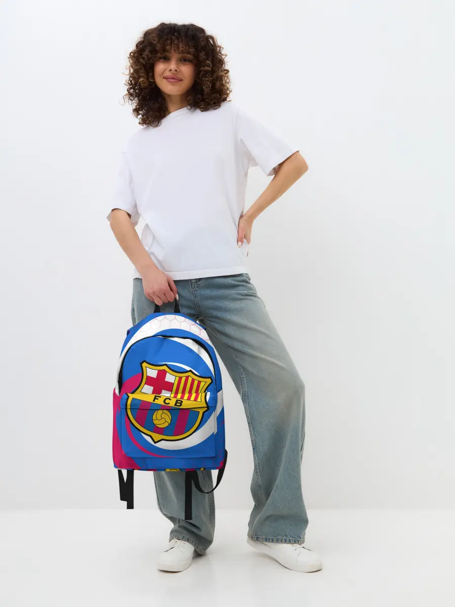 Рюкзак джинсовый / FC BARCELONA / ФК БАРСЕЛОНА