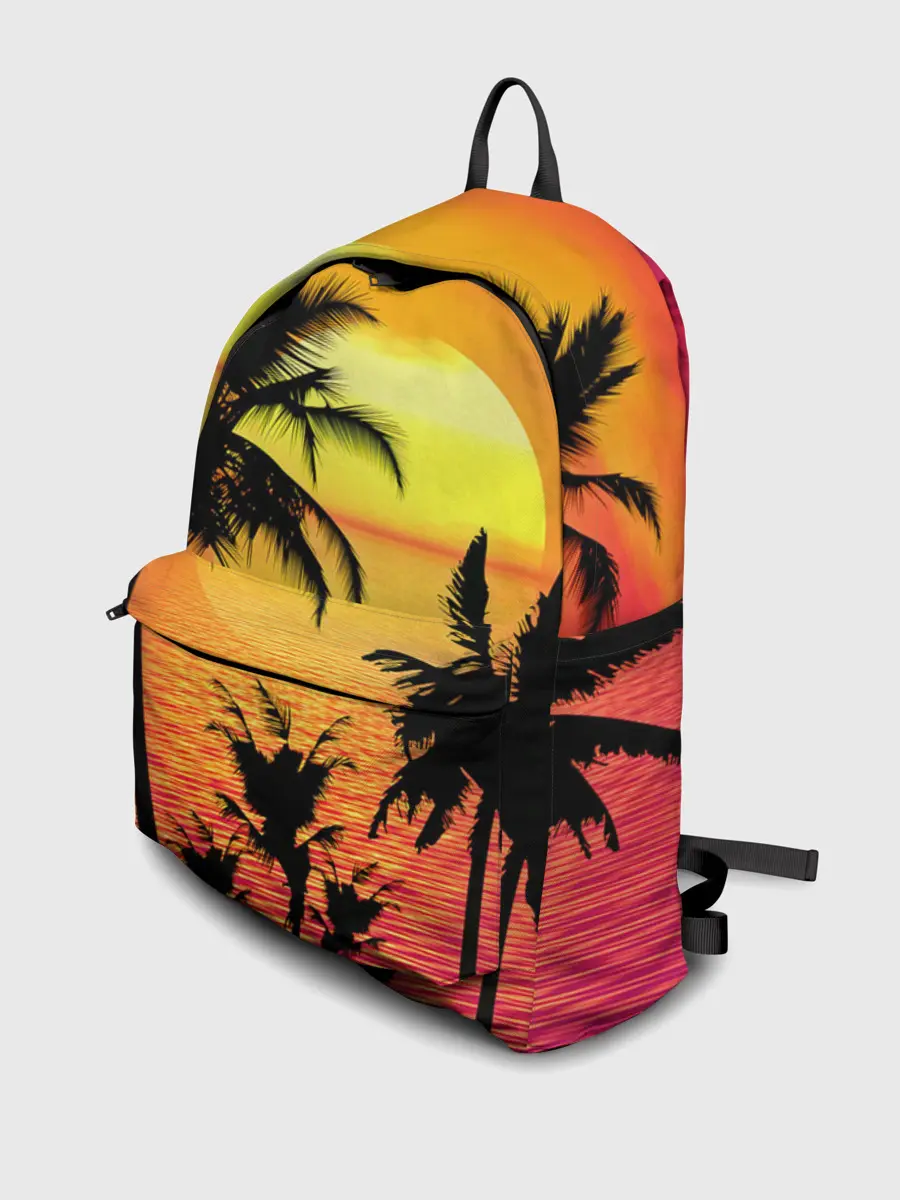 Рюкзак джинсовый / Прибрежный закат