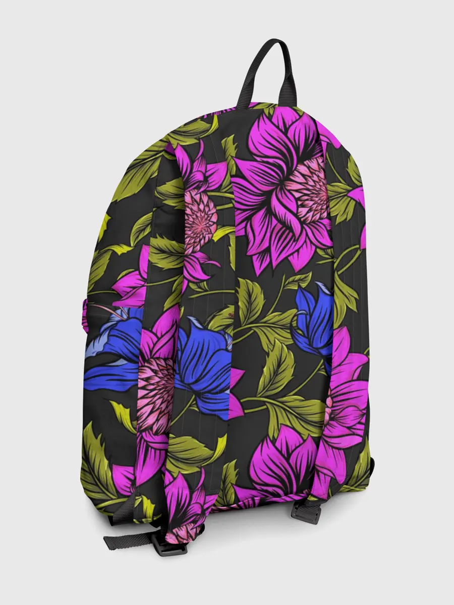 Рюкзак джинсовый / Цветочный Паттерн