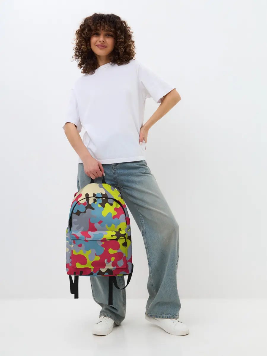 Рюкзак джинсовый / Цветные облака