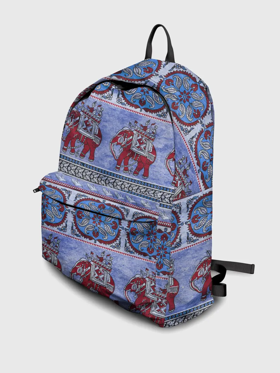 Рюкзак джинсовый / Индийский Орнамент