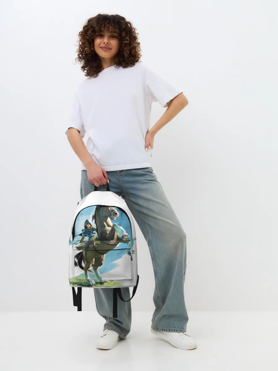 Рюкзак джинсовый / Линк на коне