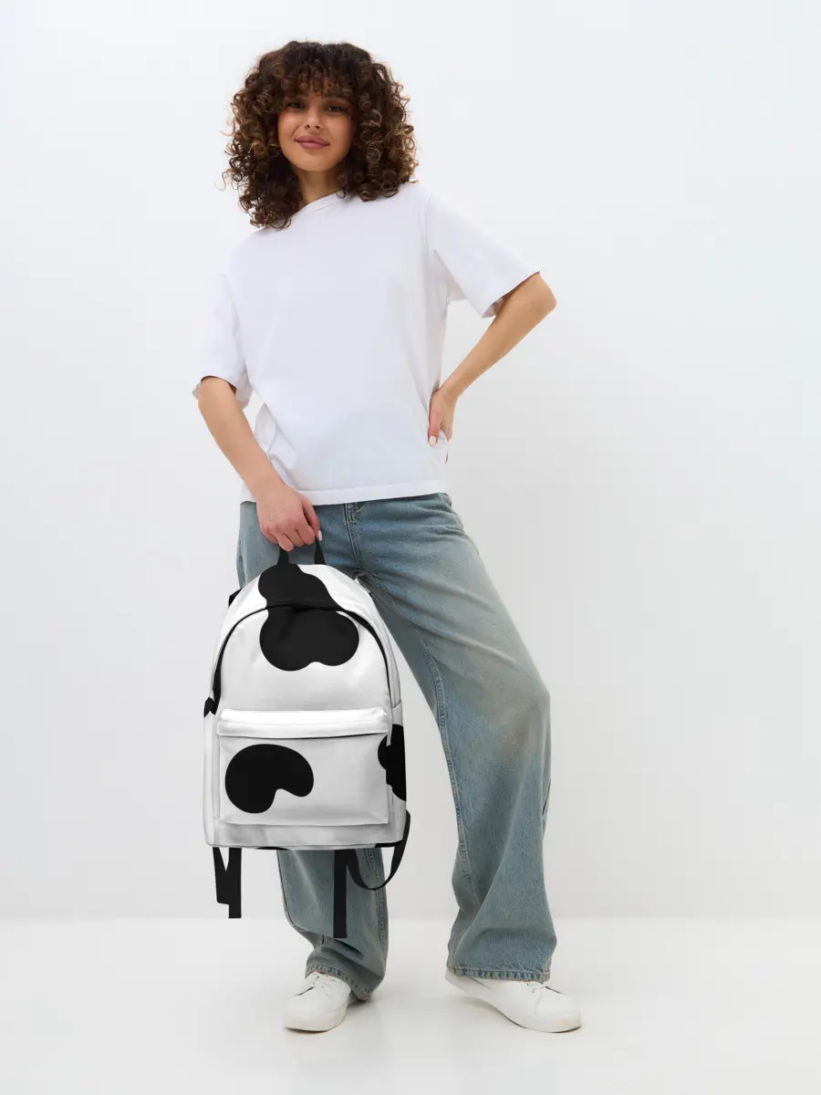 Рюкзак джинсовый / Cow print