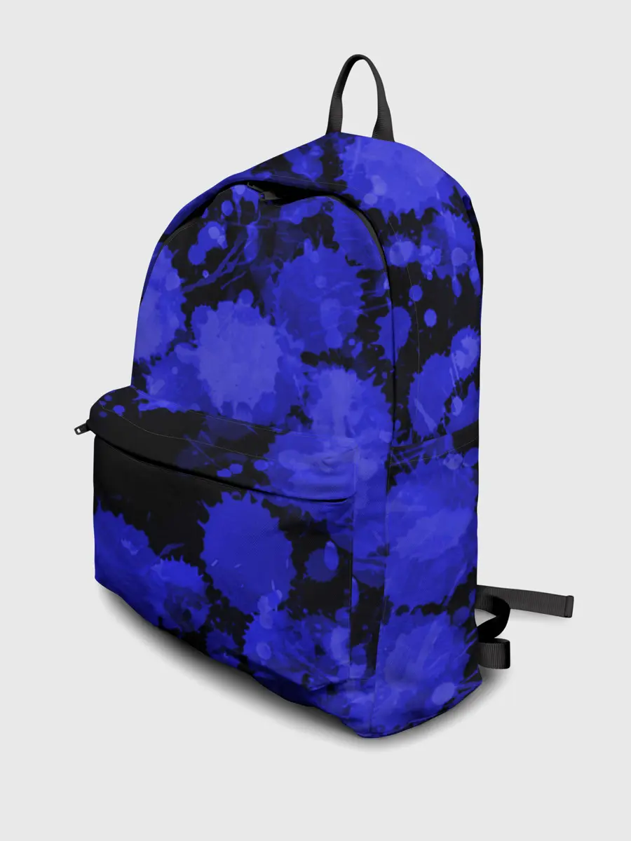 Рюкзак джинсовый / Синие Кляксы