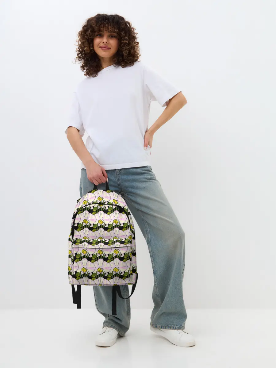 Рюкзак джинсовый / Заросли орхидей