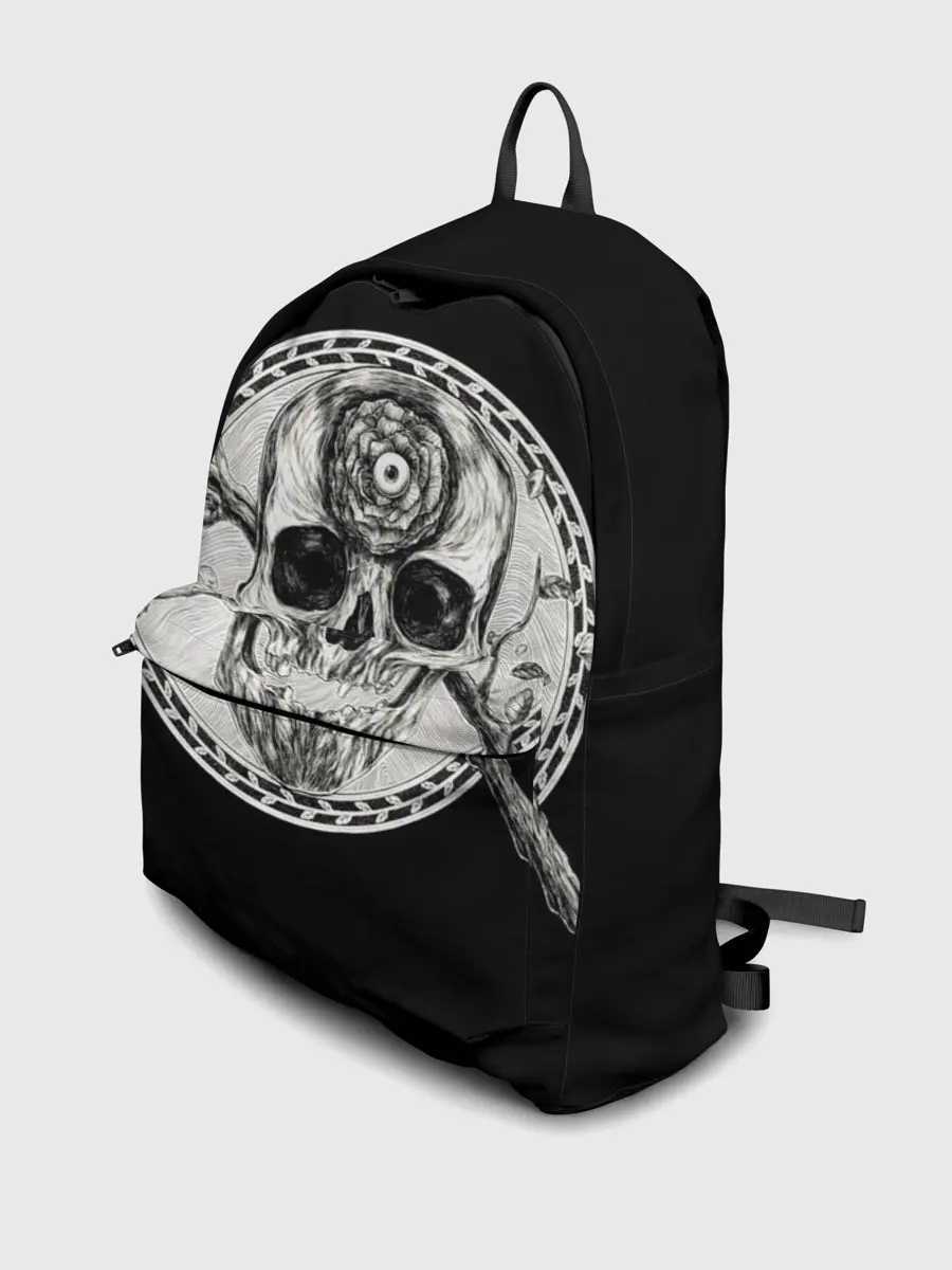 Рюкзак джинсовый / Череп Глаз и Ветвь