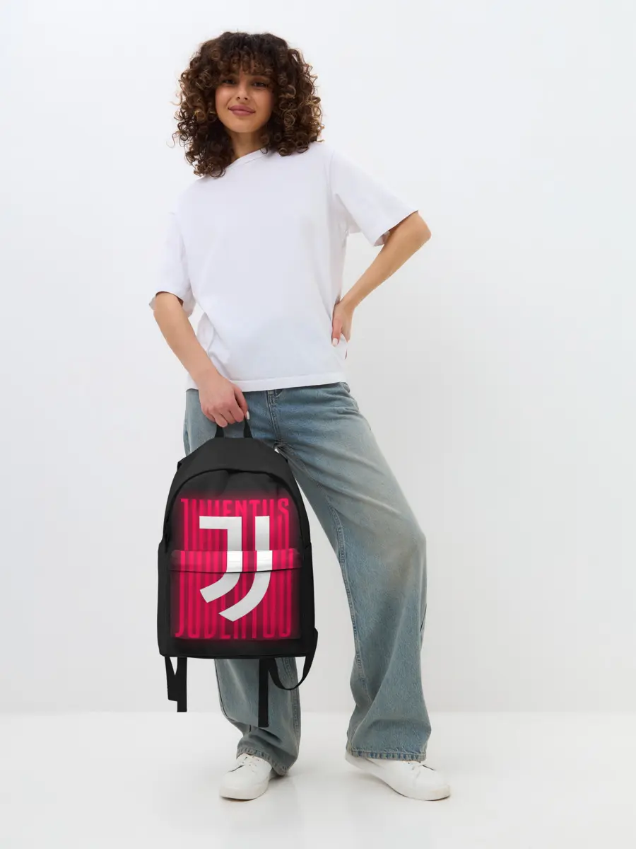 Рюкзак джинсовый / JUVENTUS / ЮВЕНТУС / НЕОН
