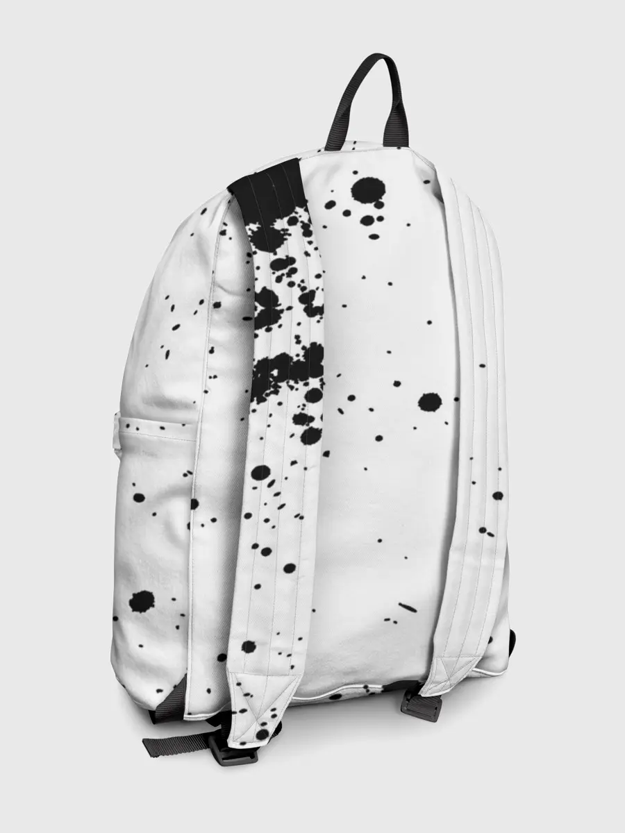 Рюкзак джинсовый / Черные быки брызги Чёрный клевер