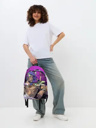 Рюкзак джинсовый / Бог виноделия Дионис