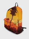 Рюкзак джинсовый / Лето, Пальмы, вечер