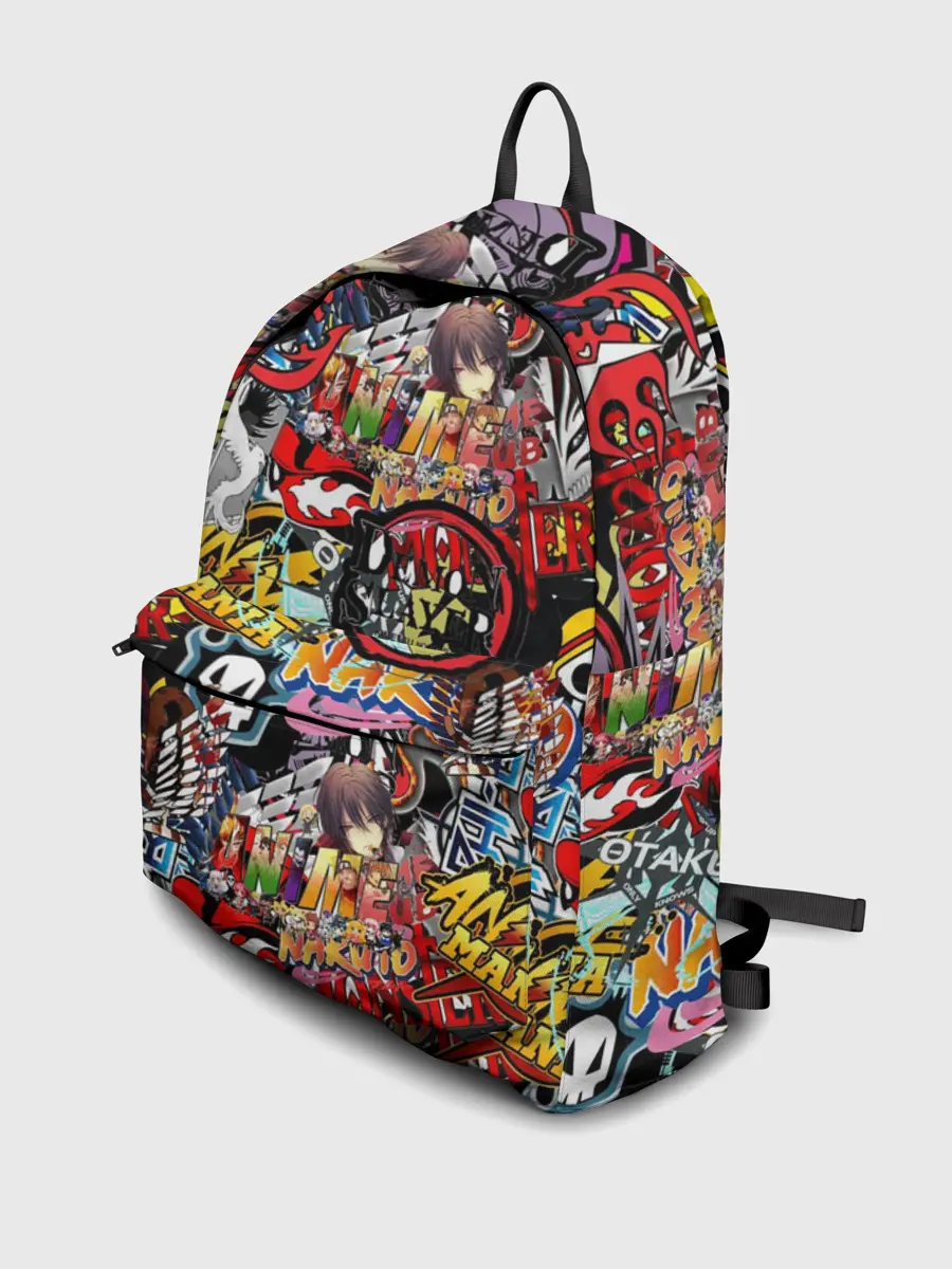 Рюкзак джинсовый / Логотипы Аниме Мультиков