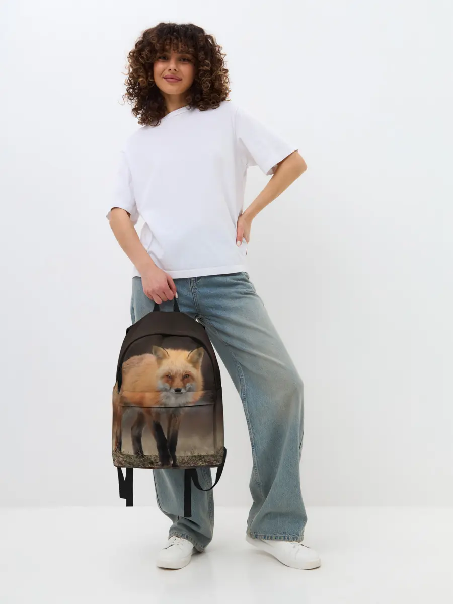 Рюкзак джинсовый / Хитрая лисица