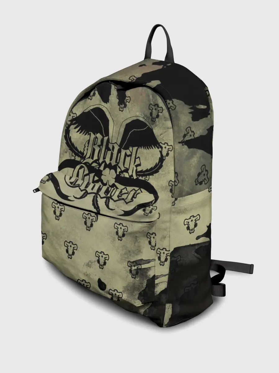 Рюкзак джинсовый / Чёрный клевер Черные быки