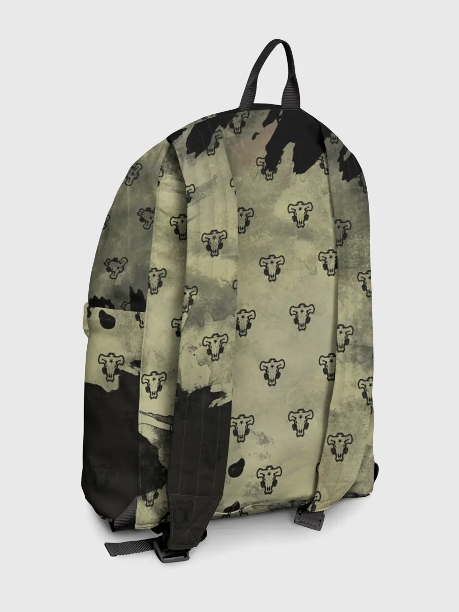 Рюкзак джинсовый / Чёрный клевер Черные быки