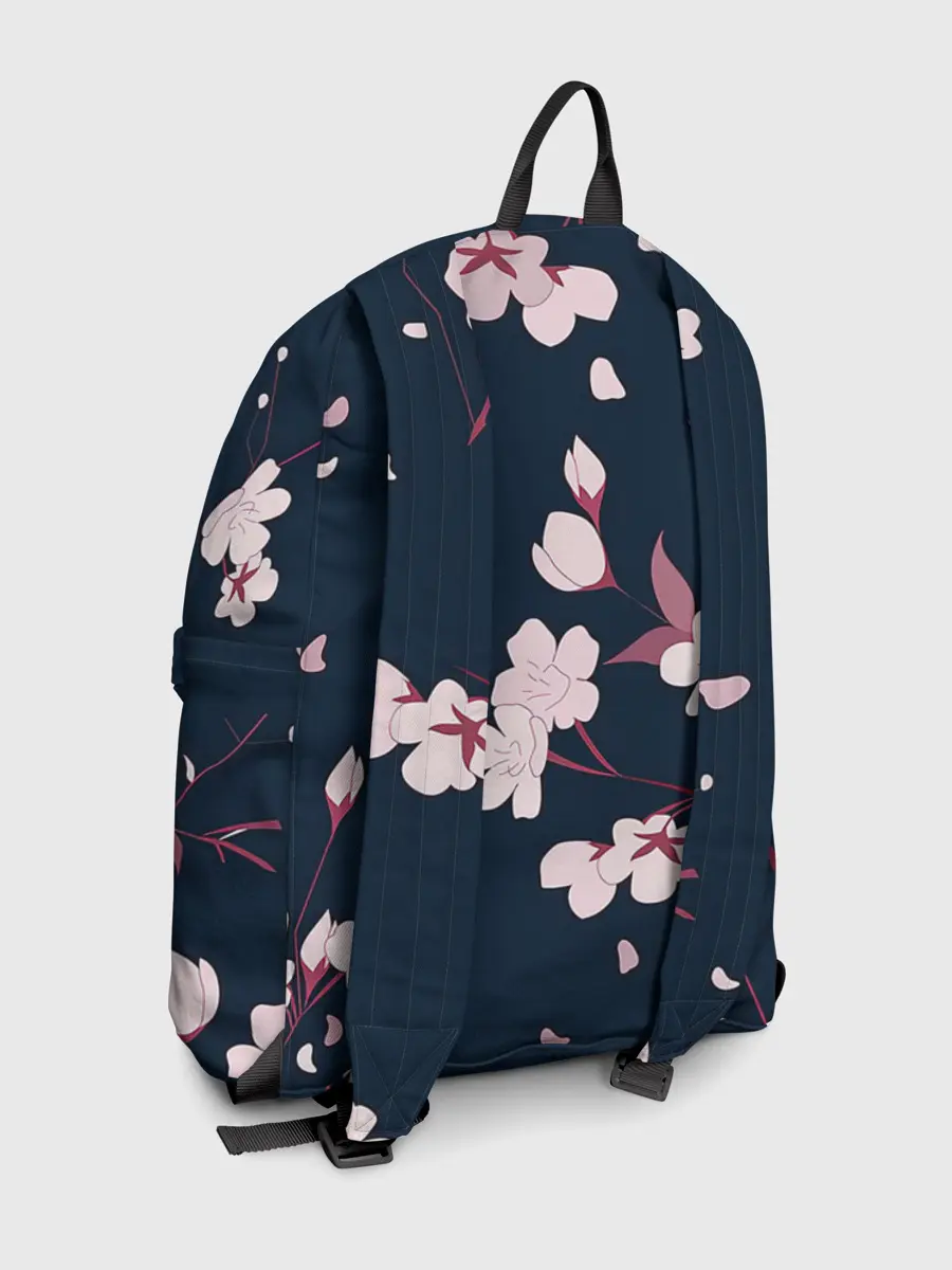 Рюкзак джинсовый / Веточки сакуры