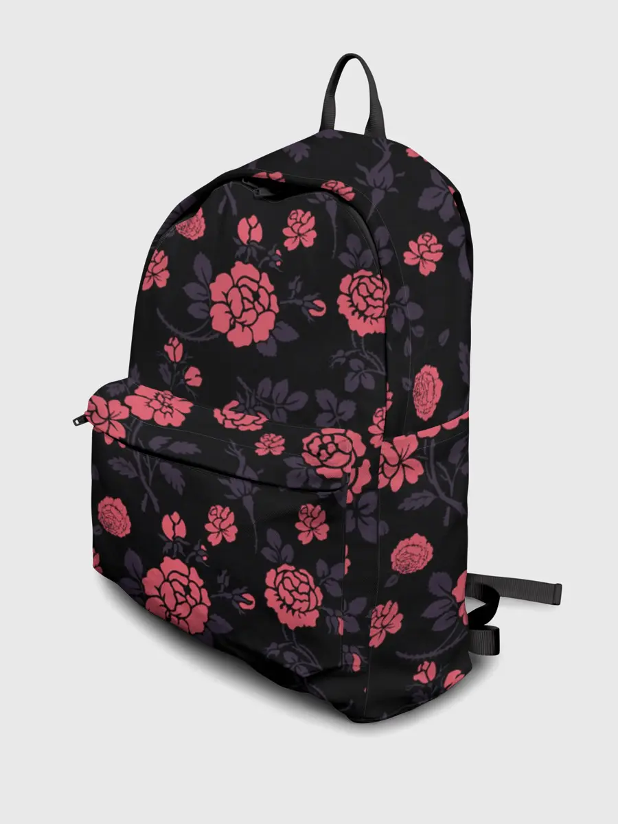 Рюкзак джинсовый / Ночные розы