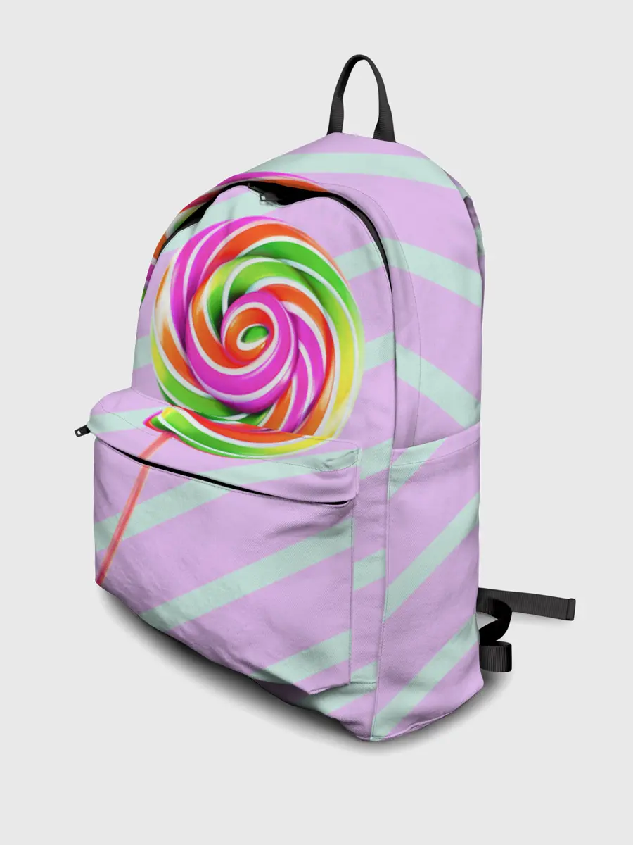 Рюкзак джинсовый / Леденец графический фон