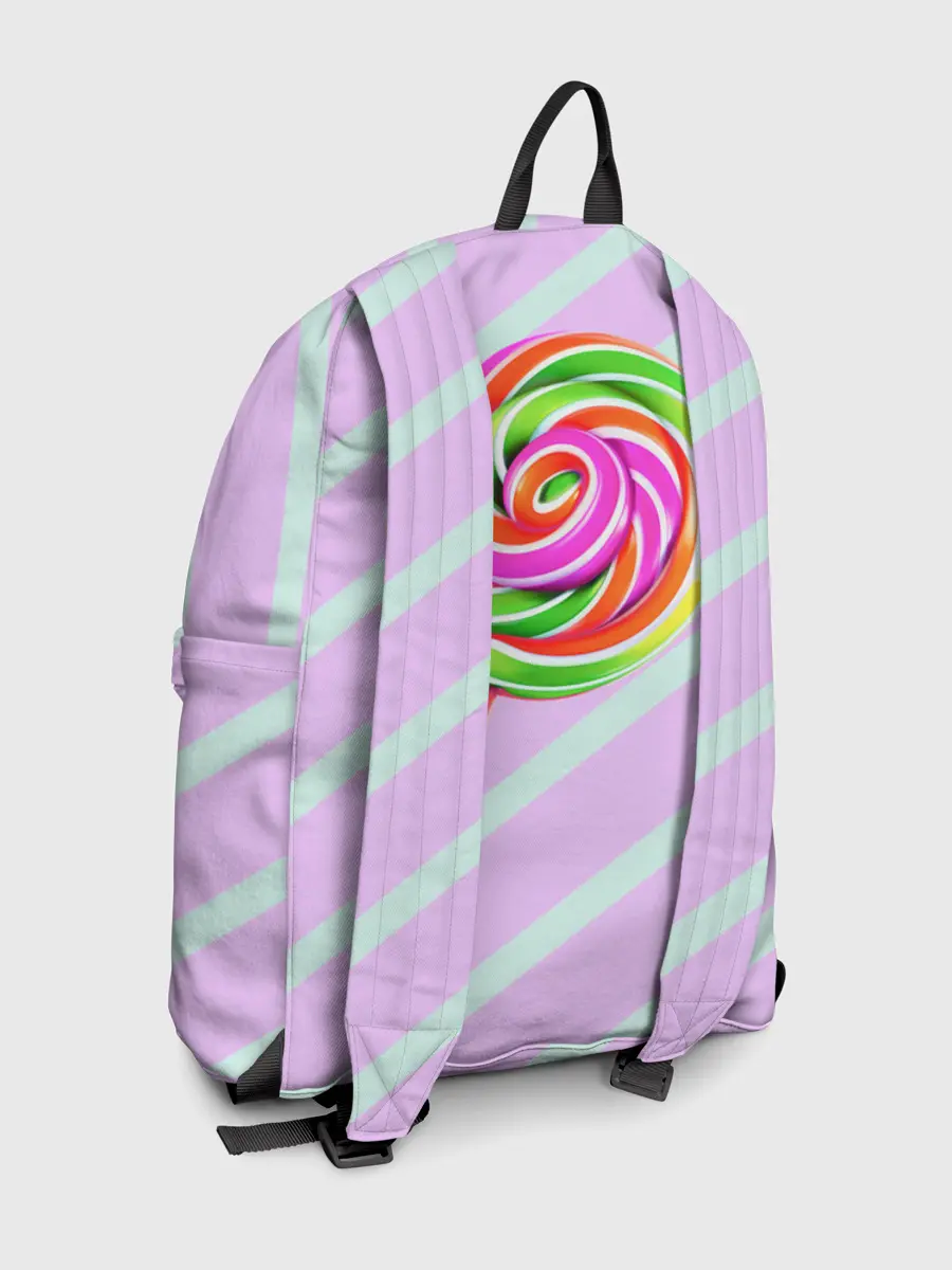 Рюкзак джинсовый / Леденец графический фон