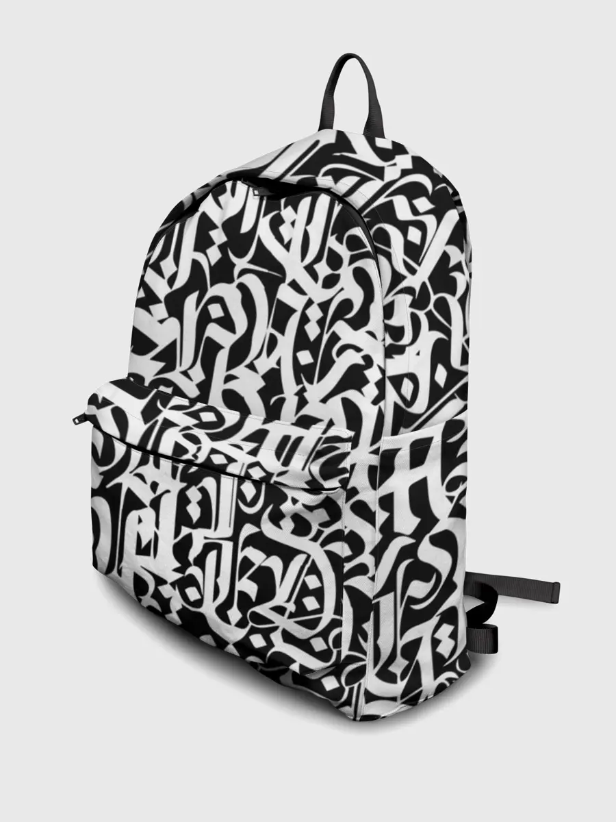 Рюкзак джинсовый / КАЛЛИГРАФИЯ / CALLIGRAPHY