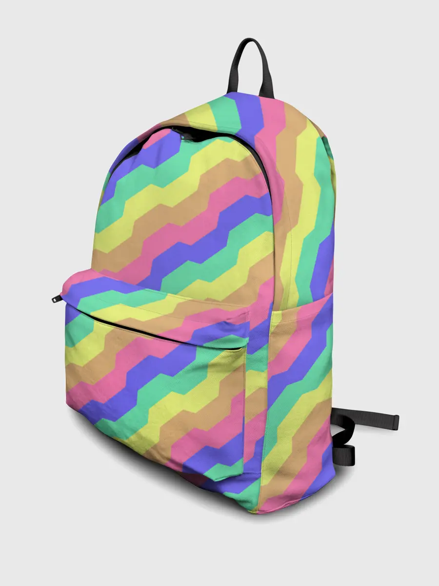 Рюкзак джинсовый / Радужные волны