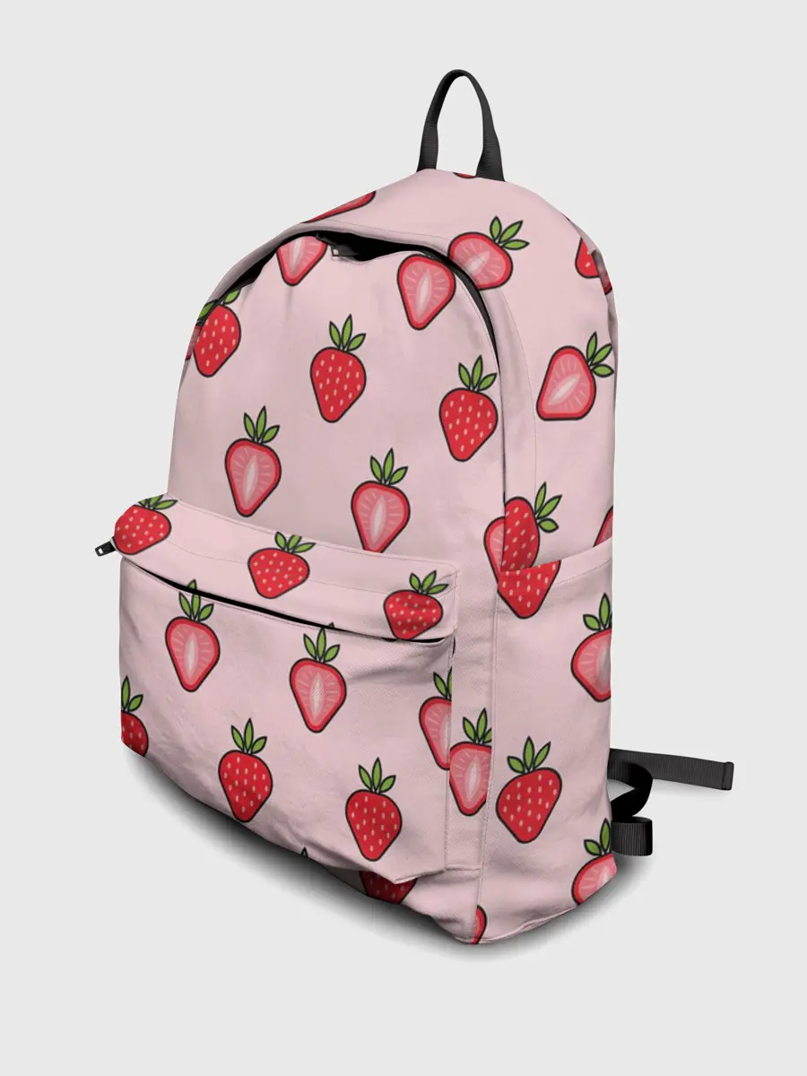 Рюкзак джинсовый / Клубничное настроение